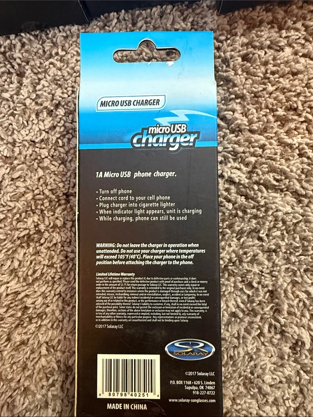 Micro usb chargers